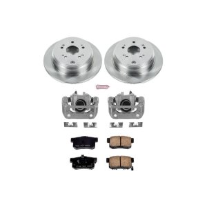 Acura RDX Brake Kit - Rear - PowerStop - Autospecialty Stock Replacement + Z16 Ceramic Pads + Non-coated Rotors + Calipers - `10-`18