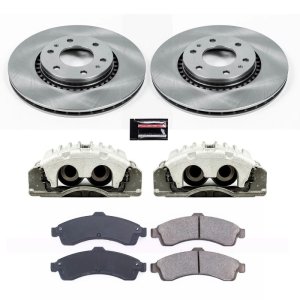Saab 9-7x Brake Kit - Front - PowerStop - Autospecialty Rotors + Evolution Ceramic Pads + Calipers - 2005