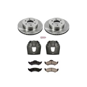 Dodge Dakota Brake Kit - Front - PowerStop - Autospecialty Rotors + Evolution Ceramic Pads + Non-Coated Calipers - `00-`02