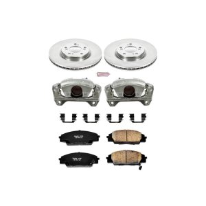 Honda S2000 Brake Kit - Front - PowerStop - Autospecialty Rotors + Evolution Ceramic Pads + Non-coated Replacement Calipers - `00-`09