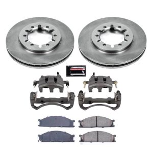Nissan Frontier Brake Kit - Front - PowerStop - Autospecialty Rotors + Evolution Ceramic Pads + Uncoated Calipers - `99-`02 Nissan Frontier Brake Kit - Front - PowerStop - Autospecialty Rotors + Evolution Ceramic Pads + Uncoated Calipers - `99-`02