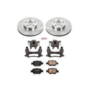 Toyota Celica Brake Kit - Front - PowerStop - Autospecialty Rotors + Evolution Ceramic Pads + Non-Coated Calipers - `00-`02