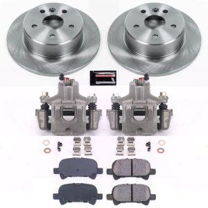 Toyota Avalon Brake Kit - Rear - PowerStop - Autospecialty Rotors + Evolution Ceramic Pads - `00-`04