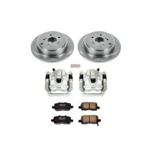 Acura MDX Brake Kit - Rear - PowerStop - Autospecialty Rotors + Evolution Ceramic Pads + Replacement Calipers - `01-`06