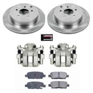 Infiniti FX35 Brake Kit - Rear - PowerStop - Autospecialty Rotors + Evolution Ceramic Pads + Non-coated Calipers - `03-`08