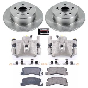 Lexus RX300 Brake Kit - Rear - PowerStop - Autospecialty Rotors + Evolution Ceramic Pads + Non-coated Calipers - `99-`03