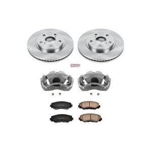 Lexus HS250h Brake Kit - Front - PowerStop - Autospecialty Rotors + Evolution Ceramic Pads + Replacement Calipers - `10-`12