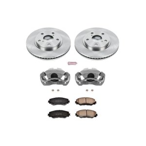 Lexus HS250h Brake Kit - Front - PowerStop - Autospecialty Rotors + Evolution Ceramic Pads + Non-Coated Calipers - `10-`12
