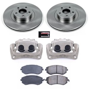 Subaru Baja Brake Kit - Front - PowerStop - Autospecialty Rotors + Evolution Ceramic Pads + Non-Coated Calipers - `04-`06