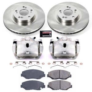 Acura ILX Brake Kit - Front - PowerStop - Autospecialty Rotors + Evolution Ceramic Pads + Non-Coated Calipers - `13-`15