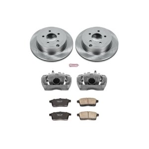 Ford Edge Brake Kit - Rear - PowerStop - Autospecialty Rotors + Z16 Ceramic Pads + Replacement Calipers - `07-`10