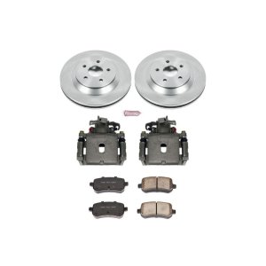 Ford Freestar Brake Kit - Rear - PowerStop - Autospecialty Rotors + Evolution Ceramic Pads + Non-Coated Calipers - `04-`07
