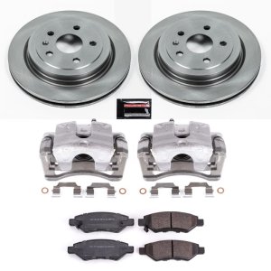 Cadillac CTS Brake Kit - Rear - PowerStop - Autospecialty Rotors + Evolution Ceramic Pads + Non-Coated Calipers - `08-`09