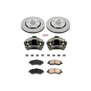 Chrysler Town and Country Brake Kit - Front - PowerStop - Autospecialty Rotors + Evolution Ceramic Pads + Non-Coated Calipers - `08-`16