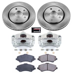 Dodge Journey Brake Kit - Front - PowerStop - Autospecialty Stock Replacement with Calipers - `09-`13