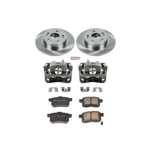 Acura TSX Brake Kit - Rear - PowerStop - Autospecialty Rotors + Z16 Ceramic Pads + Replacement Calipers - `09-`10