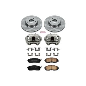INFINITI G35 Brake Kit - Front - PowerStop - Autospecialty Rotors + Evolution Ceramic Pads + Non-coated Calipers - `03-`05