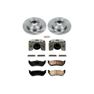 Ford Explorer Brake Kit - Rear - PowerStop - Autospecialty Rotors + Evolution Ceramic Pads + Non-Coated Calipers - `02-`05