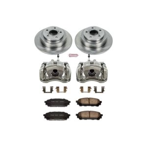 Saab 9-2X Brake Kit - Rear - PowerStop - Autospecialty Rotors + Evolution Ceramic Pads + Non-Coated Calipers - `05-`06