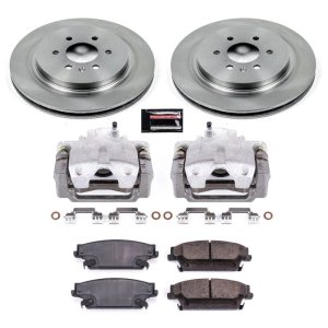 Cadillac SRX Brake Kit - Rear - PowerStop - Autospecialty Rotors + Evolution Ceramic Pads + Non-coated Calipers - `04-`09