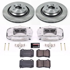 Dodge Magnum Brake Kit - Rear - PowerStop - Autospecialty Rotors + Evolution Ceramic Pads + Replacement Calipers - `06-`08