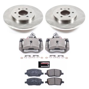 Buick Terraza Brake Kit - Rear - PowerStop - Autospecialty Rotors + Evolution Ceramic Pads + Non-coated Calipers - 2006