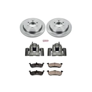 Ford Expedition Brake Kit - Rear - PowerStop - Autospecialty Rotors + Evolution Ceramic Pads + Non-coated Calipers - `07-`17