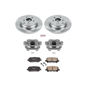 Acura MDX Brake Kit - Rear - PowerStop - Z17 Direct Replacement Kit: Rotors, Ceramic Pads, Calipers - `07-`13