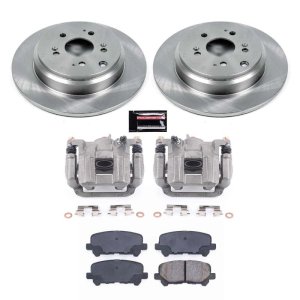 Honda Odyssey Brake Kit - Rear - PowerStop - Autospecialty Rotors + Evolution Ceramic Pads + Non-Coated Replacement Calipers - `11-`17