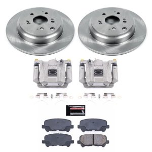 Honda Pilot Brake Kit - Rear - PowerStop - Autospecialty Rotors + Evolution Ceramic Pads + Non-Coated Calipers - `09-`11