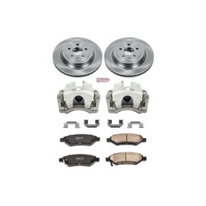 Cadillac CTS Brake Kit - Rear - PowerStop - Autospecialty Rotors + Evolution Ceramic Pads + Non-coated Calipers - `08-`14