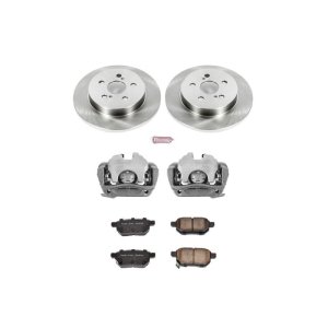 Pontiac Vibe Brake Kit - Rear - PowerStop - Autospecialty Rotors + Evolution Ceramic Pads + Replacement Calipers - `09-`10