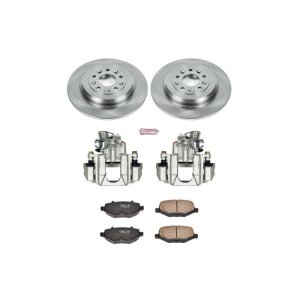 Ford Edge Brake Kit - Rear - PowerStop - Autospecialty Rotors + Evolution Ceramic Pads + Calipers - `11-`15