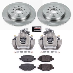 Ford Flex Brake Kit - Rear - PowerStop - Autospecialty Rotors + Evolution Ceramic Pads + Non-coated Replacement Calipers - 2009