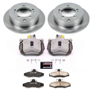Mitsubishi Diamante Brake Kit - Rear - PowerStop - Autospecialty Rotors + Evolution Ceramic Pads + Non-coated Calipers - `97-`04