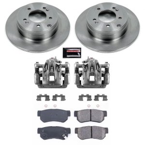 Hyundai Sonata Brake Kit - Rear - PowerStop - Autospecialty Rotors + Evolution Ceramic Pads + Non-Coated Calipers - `06-`08