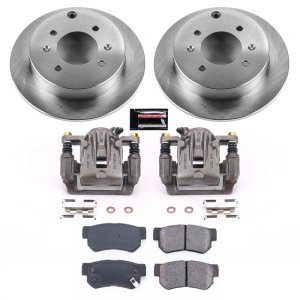 Hyundai Sonata Brake Kit - Rear - PowerStop - Autospecialty Rotors + Evolution Ceramic Pads + Non-coated Calipers - `99-`05