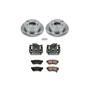 Hyundai Sonata Brake Kit - Rear - PowerStop - Autospecialty Stock Replacement Rotors + Evolution Ceramic Pads + Non-Coated Replacement Calipers - `06-`08