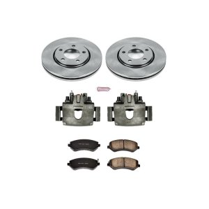 Chrysler Voyager Brake Kit - Front - PowerStop - Autospecialty Rotors + Evolution Ceramic Pads + Non-Coated Replacement Calipers - 2003