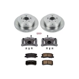 Mitsubishi Endeavor Brake Kit - Rear - PowerStop - Autospecialty Rotors + Evolution Ceramic Pads + Non-Coated Calipers - `04-`08