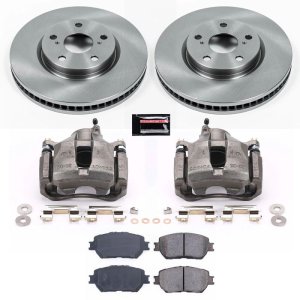 Lexus GS300 Brake Kit - Front - PowerStop - Autospecialty Rotors + Evolution Ceramic Pads + Non-Coated Replacement Calipers - 2006