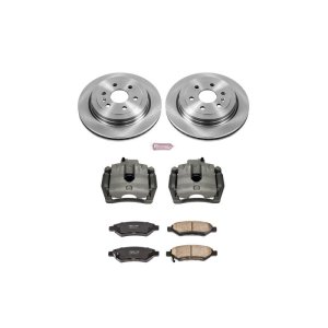 Cadillac SRX Brake Kit - Rear - PowerStop - Autospecialty Rotors + Z16 Ceramic Pads + Replacement Calipers - `10-`16