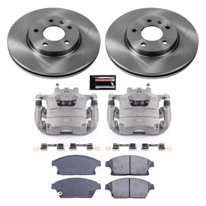 Buick Verano Brake Kit - Front - PowerStop - Autospecialty Rotors + Ceramic Pads + Replacement Calipers - `12-`17