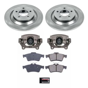 Mazda 5 Brake Kit - Rear - PowerStop - Autospecialty Rotors + Evolution Ceramic Pads + Non-Coated Calipers - `08-`10