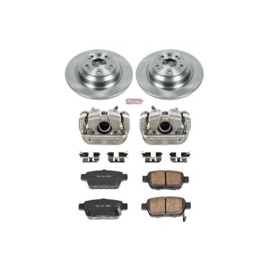 Acura TL Brake Kit - Rear - PowerStop - Autospecialty Rotors + Evolution Ceramic Pads + Replacement Calipers - `09-`14