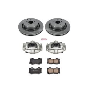 Infiniti FX50 Brake Kit - Rear - PowerStop - Autospecialty Rotors + Evolution Ceramic Pads + Non-Coated Calipers - `09-`13