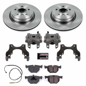BMW 3 Series Brake Kit - Rear - PowerStop - Autospecialty Rotors + Evolution Ceramic Pads + Replacement Calipers - 2011