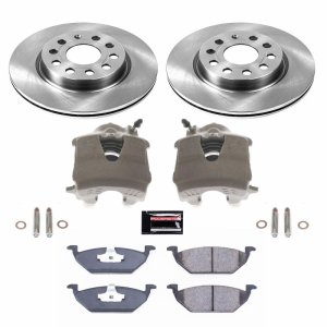 Volkswagen Jetta Brake Kit - Front - PowerStop - Autospecialty Rotors + Evolution Ceramic Pads - `11-`15