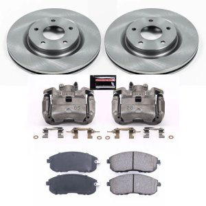 Nissan Juke Brake Kit - Front - PowerStop - Autospecialty Rotors + Evolution Ceramic Pads + Replacement Calipers - `11-`17
