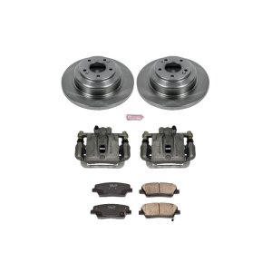 Hyundai Genesis Coupe Brake Kit - Rear - PowerStop - AutoSpecialty Rotors + Evolution Ceramic Pads + Replacement Calipers - `10-`16